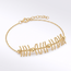 Gouden Armband met Bolletjes en Takjes