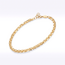 18k Gouden Armband met Platte Ovale Schakels
