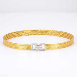 Luxe Hasır Ketting met Vierkante Sluiting