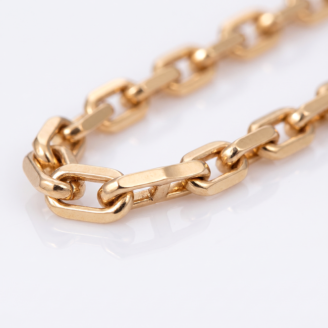 18k roodgouden venetiaanse ketting 49,5 cm