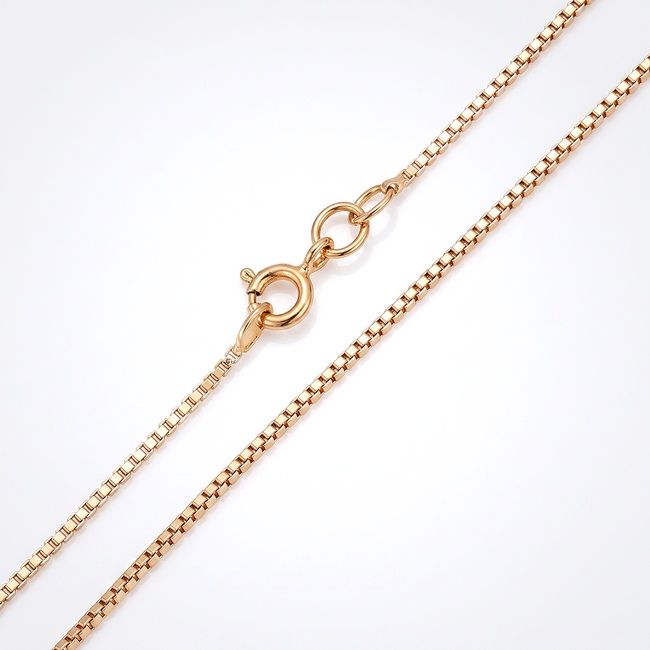 18k roodgouden venetiaanse ketting 44,5 cm