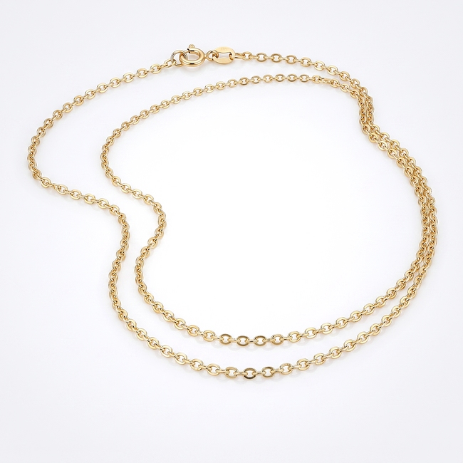 18 karaat fijne Gouden Schakelketting