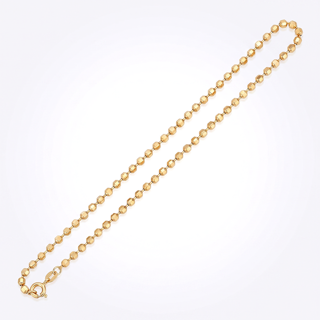 Fijne 18 Karaat Geelgouden Bolletjesketting