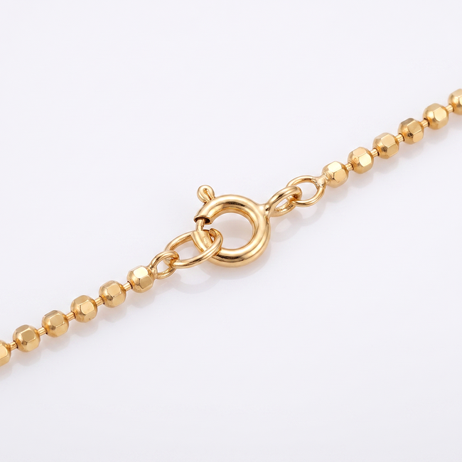 Fijne 18 Karaat Geelgouden Bolletjesketting