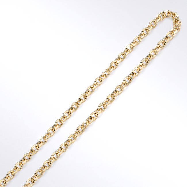 Fijne 18 karaat geelgouden schakelketting 54,5 cm