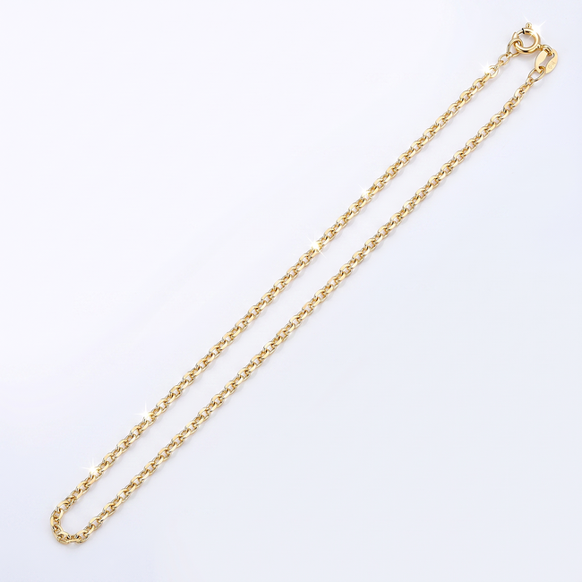 Fijne 18 Karaat Geelgouden Schakelketting