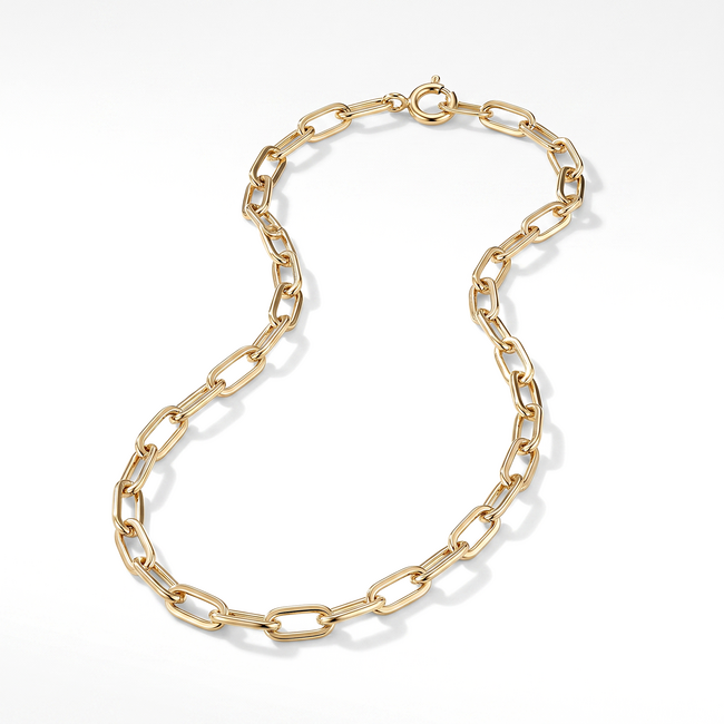 18 Karaat Gouden Paperclip Schakel Ketting
