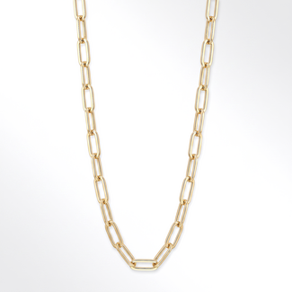 Gouden Paperclip Ketting