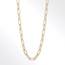 18 Karaat Gouden Paperclip Schakel Ketting