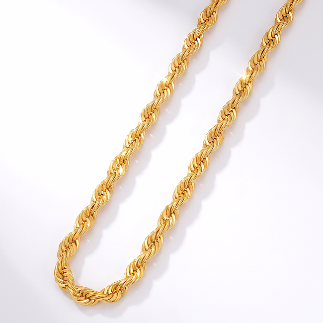22 Karaat Roodgouden Gedraaide Ketting