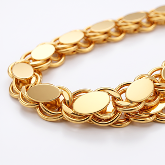 Roodgouden Burma Ketting