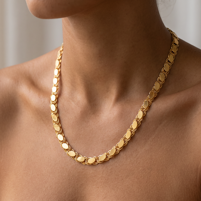 22 Karaat Roodgouden Burma Ketting