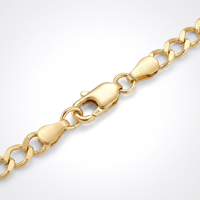 14k geelgouden jasseron ketting 60 cm