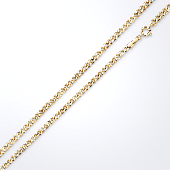 14k Geelgouden Ketting met Gourmet Schakels
