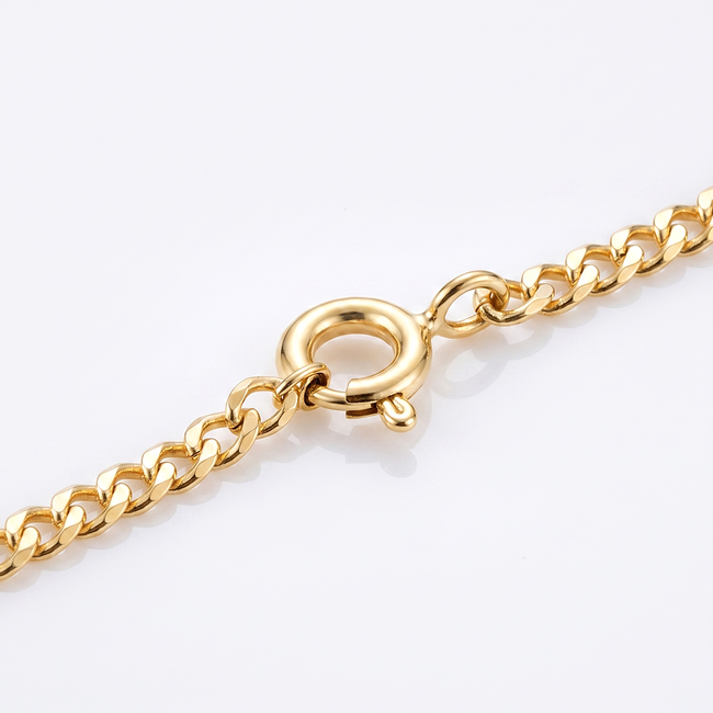 14k Geelgouden Ketting met Gourmet Schakels