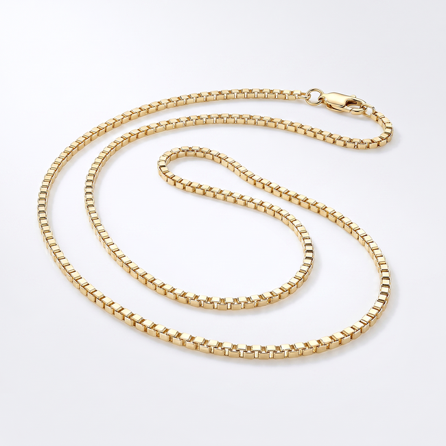 14 Karaat Geelgouden Venetiaanse Ketting