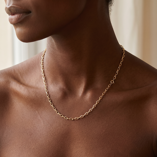 14 Karaat Geelgouden Anker Ketting