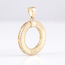 18 Karaat Gouden Ronde Hanger Open Cirkel