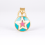 Speelse gouden Ster Hanger met Kleurrijk Design