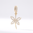 14 karaat gouden libelle hanger met zirkonia