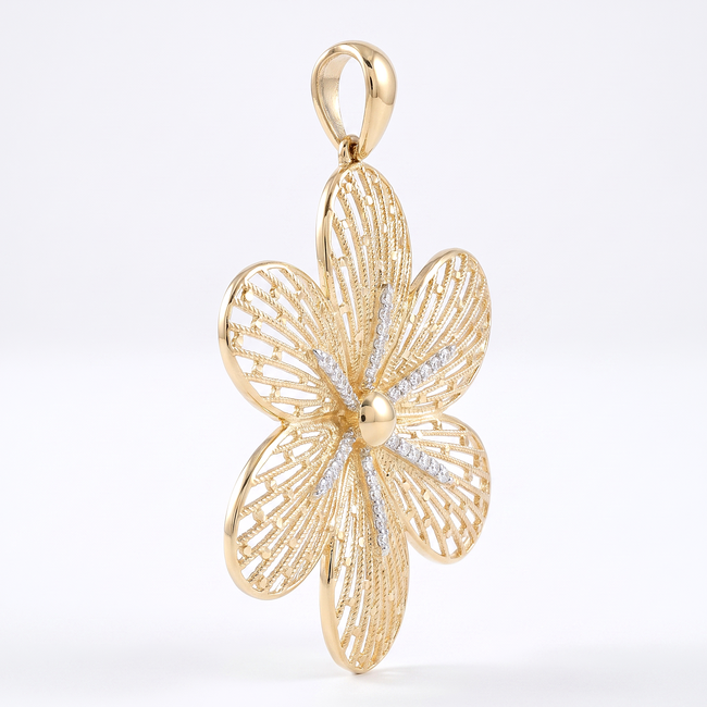 Bloem Hanger met Fijn Opengewerkt Design