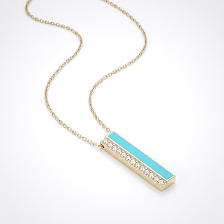 Turquoise Bar Collier