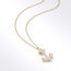 Gouden Anker Collier met Zirkonia Details