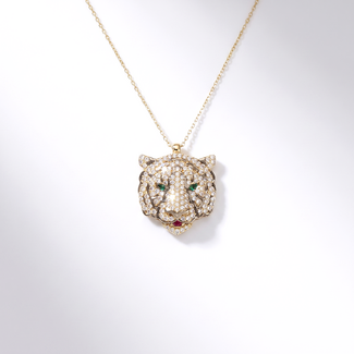Tijger Hanger met Zirkonia