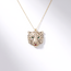 Gouden tijger hanger met zirkonia