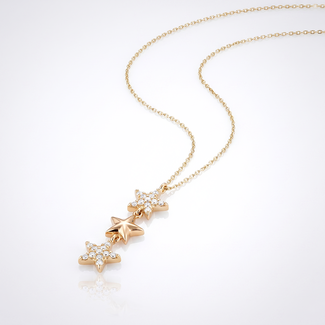 Drie Sterren Collier Zirkonia