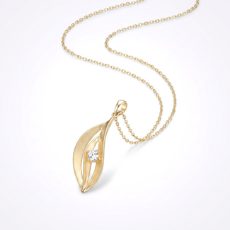 Luxe Stijlvorm Collier met Zirkonia