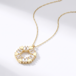Hartjes Collier Baguette Zirkonia