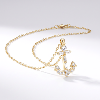 Anker Collier met Zirkonia