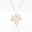 Gouden collier met stervormige hanger