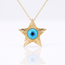 Gouden sterhanger met turquoise nazar oog