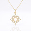 Verstelbaar gouden collier met open sterdesign