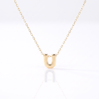 Letter U Collier