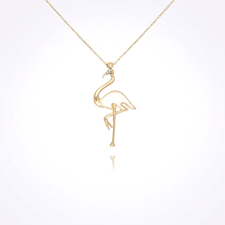 Flamingo Collier Goud