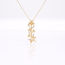 Gouden collier met romantische hartjestak