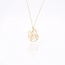 Gouden collier met moeder en kind hanger