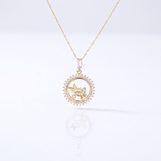 Vlinder Bloem Collier