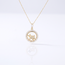 Gouden collier met vlinderhanger