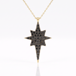 Ster Collier Zwarte Zirkonia