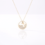 Gouden collier met dolfijn boven golven