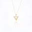 Gouden collier met driehoekhanger