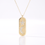 Gouden collier met ster en maan hanger