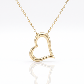 Gouden Open Hart Collier