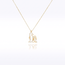 Gouden collier met pinguïn en baby