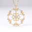 Verstelbare gouden ketting met sneeuwvlok hanger