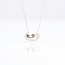Gouden ketting met Arabische letter en zirkonia